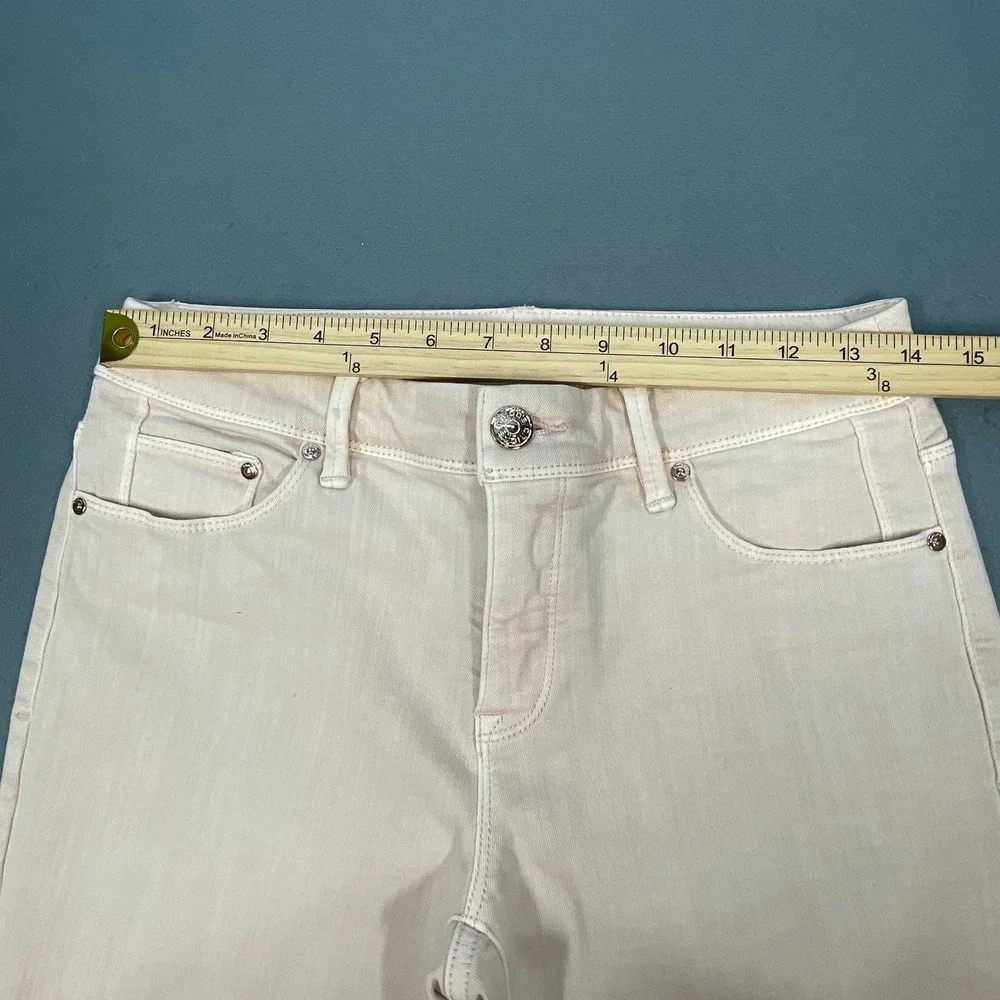 Chico's Pink So Slimming Girlfriend Crop Jeans Women 00